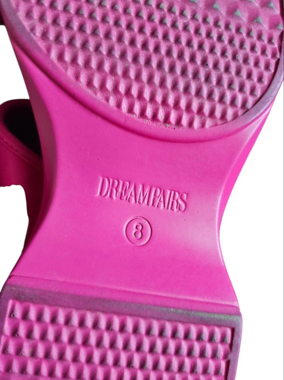 Dream Pairs Women's Pink Barbie Platform Chunky Sandals Size 8